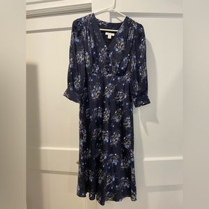 Nordstrom Signature blue Vneck dress